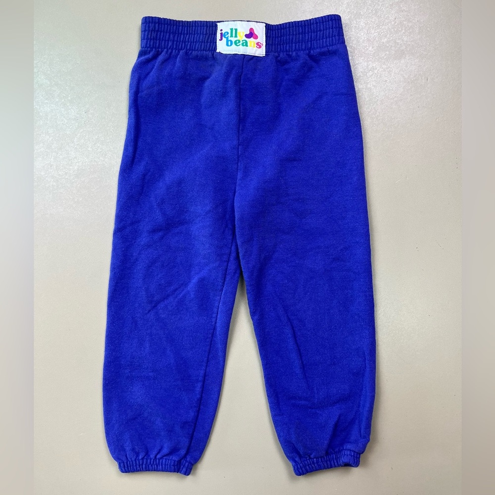 Vintage Jelly Beans Kids Sweatpants Blue Joggers Size 4T